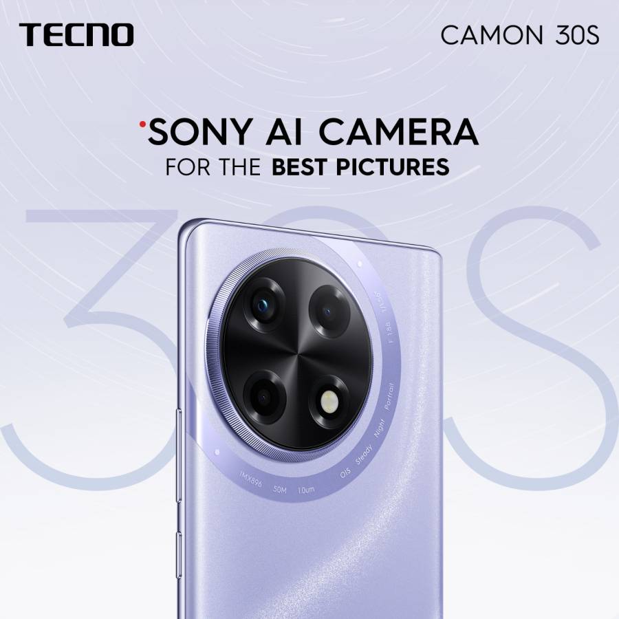 CAMON 30S: فوٹو گرافی کے غیر معمولی تجربے کیلئے Sony AI کیمرہ کا حامل