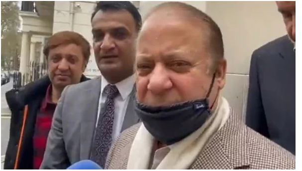 بانی پی ٹی آئی نےجنرل باجوہ اورفیض حمیدسےملکرہمارےخلاف کیاکچھ نہیں کیا ، نواز شریف کی لندن میں میڈیا سے گفتگو