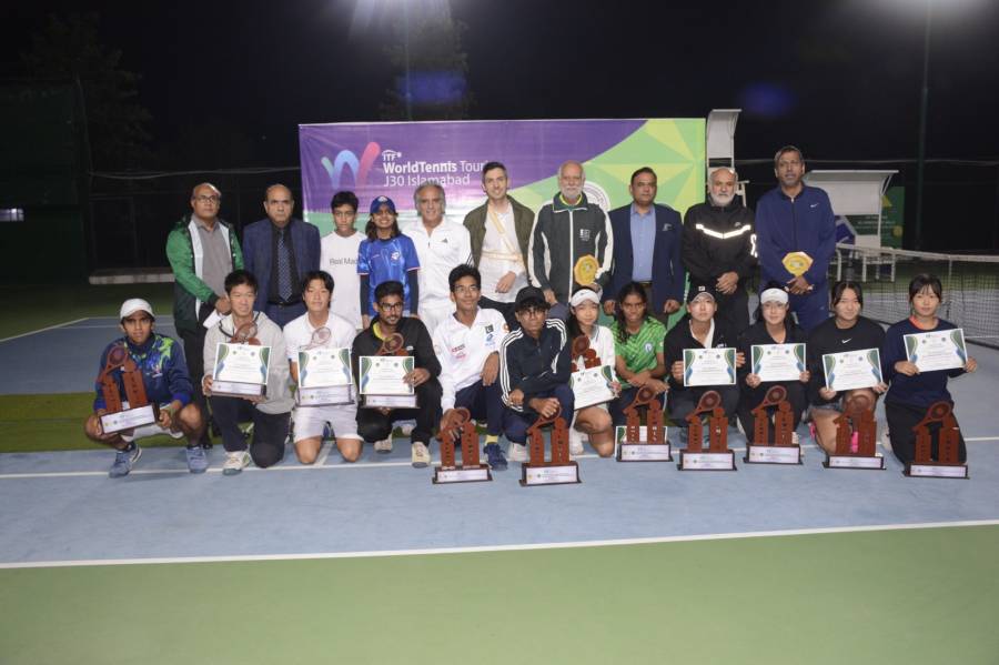 سیون جی اور دینارا ڈی سلوا نے ITF پاکستان جے 30 ٹینس چیمپئن شپ میں سنگلز ٹائٹل جیت لیے