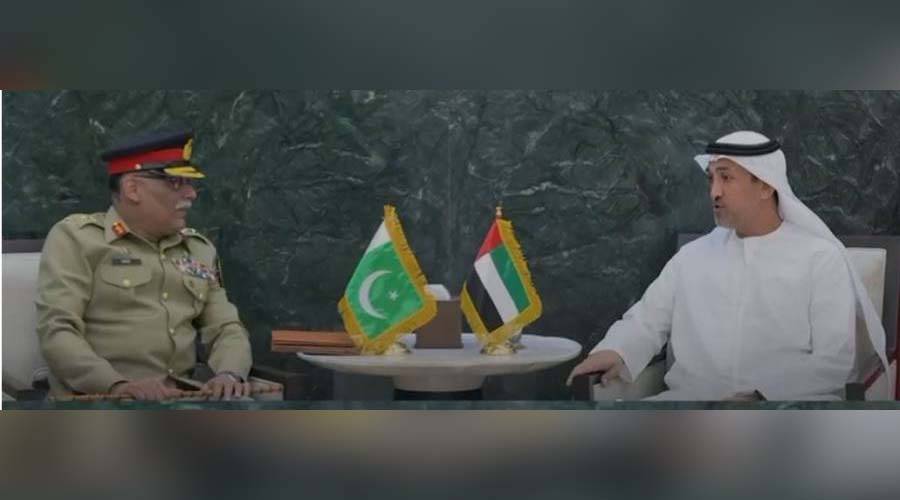 جنرل ساحر شمشاد مرزاکا متحدہ عرب امارات کا سرکاری دورہ، وزیر مملکت برائے دفاع لیفٹیننٹ جنرل محمد الفضل المزروعی سے ملاقات