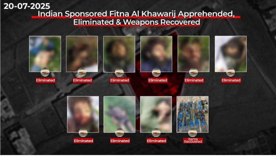  ملاکنڈ میں سیکیورٹی فورسز اور لیویز کا مشترکہ آپریشن ، فتنہ الخوارج کے2ٹھکانے تباہ ، 9 دہشتگرد ہلاک 8 گرفتار، بھاری مقدار میں اسلحہ گولہ بارود برآمد