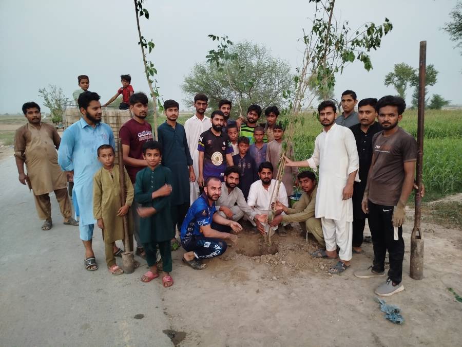  کوٹ سادات کے نوجوانوں نے اپنی مدد آپ کے تحت شجر کاری مہم شروع کردی