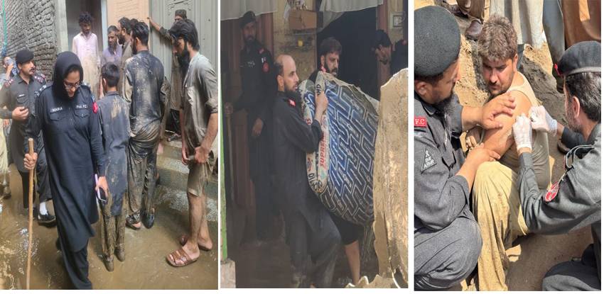  وزیرداخلہ محسن نقوی کی ہدایت پر فیڈرل ریزرو پولیس کی ٹیمیں سوات کے سیلاب متاثرین کی مدد کیلیے سرگرم