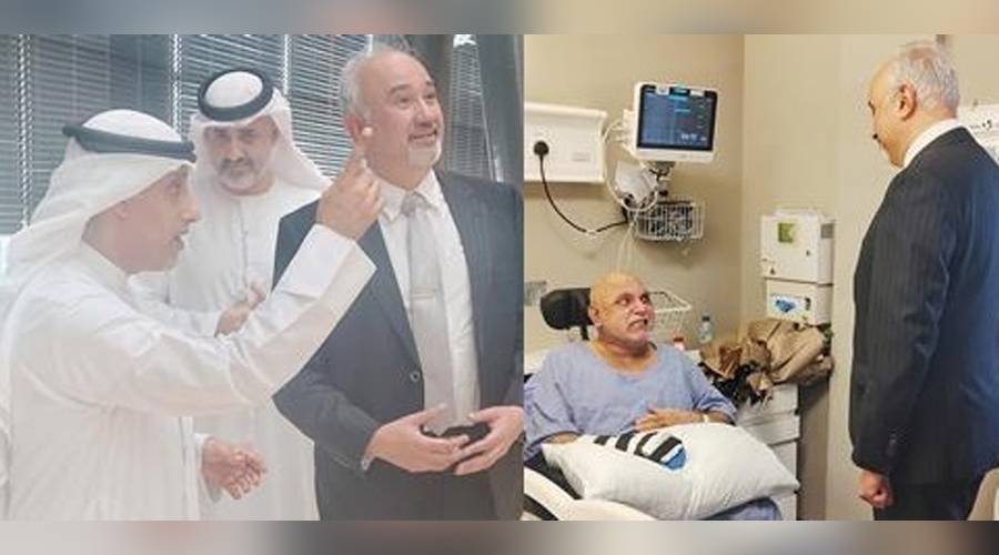 سفیرپاکستان کا العین میں شیخ تہنون بن محمد میڈیکل سٹی (STMC) اور سلمیٰ بحالی مرکز کا دورہ