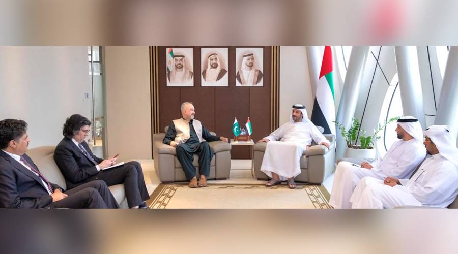 سفیرپاکستان  فیصل نیاز ترمذی کی امارات کے وزیر اقتصادیات و سیاحت سے ابو ظہبی میں الوداعی ملاقات