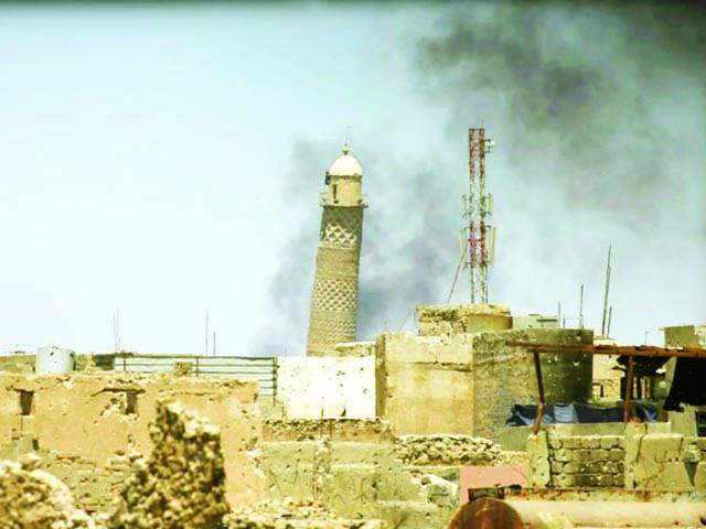 داعش نے موصل کی تاریخٰ جامع مسجدالنوری کو شہید کر دیا