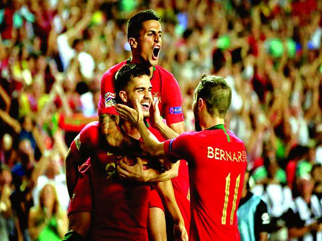 نیشنز لیگ فٹبال،یورپین چیمپئن پرتگال کی اٹلی کیخلاف فتح